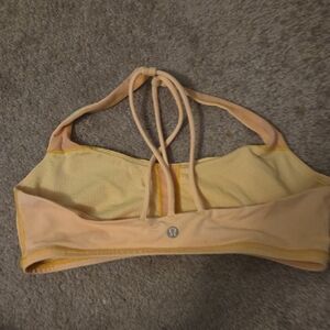 Lululemon Athletica Yellow Intimates Sports Bra